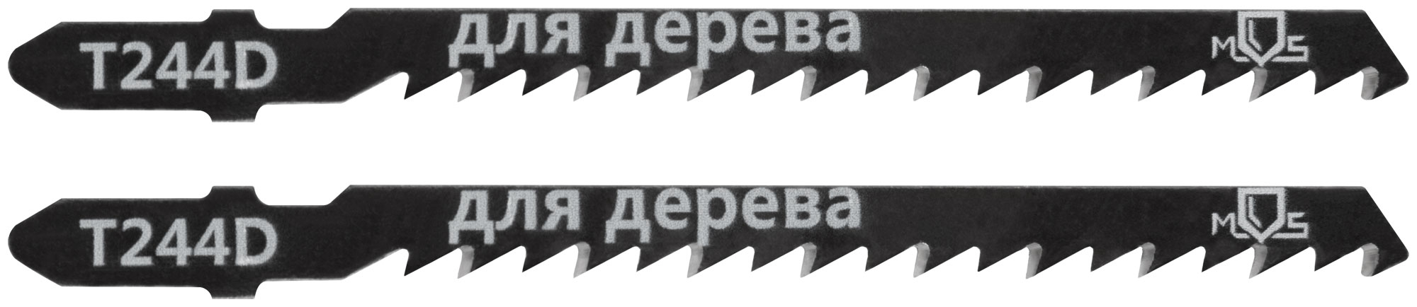 Полотна для эл. лобзика, T244D, по дереву, HCS, 100 мм,  2 шт.