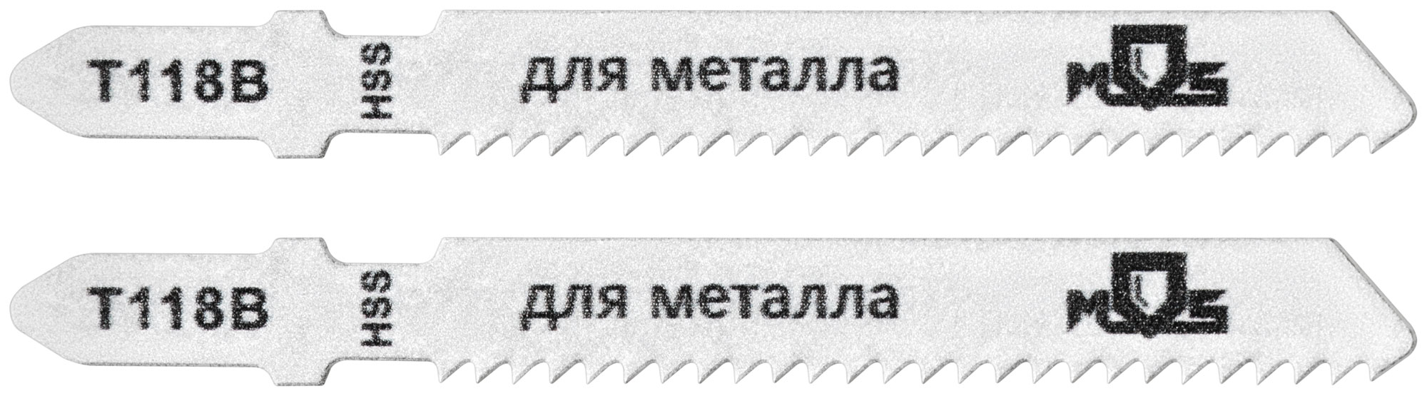 Полотна для эл. лобзика, T118B, по металлу, HSS, 75 мм,  2 шт.