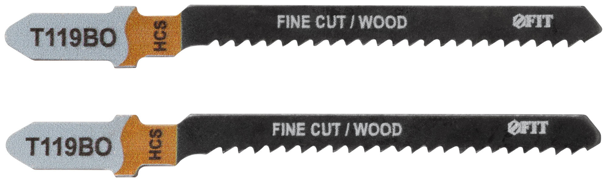 Полотна по дереву, HCS, фрезерованные, волнистые зубья, 75/50/2 мм (Т119ВО), 2 шт.