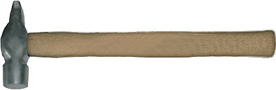 Молотки с круглым бойком оцинкованные, деревянная ручка "Арефино"
