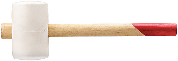Киянки резиновые белые, деревянная ручка