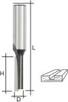 ФРЕЗА ПАЗОВАЯ ПРЯМАЯ С ОДНИМ ЛЕЗВИЕМ